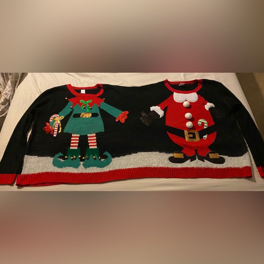 2-person Women’s Ugly Christmas Sweater L/XL